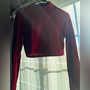 Forever 21 Red Turtleneck Long Sleeve